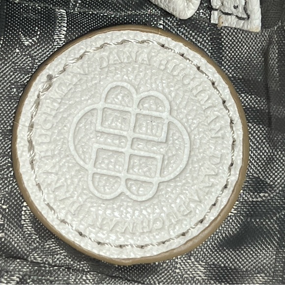 Dana Buchman Shoulder Bag Purse Tote Woven Straw and Faux Leather Summer Lined - Picture 3 of 9